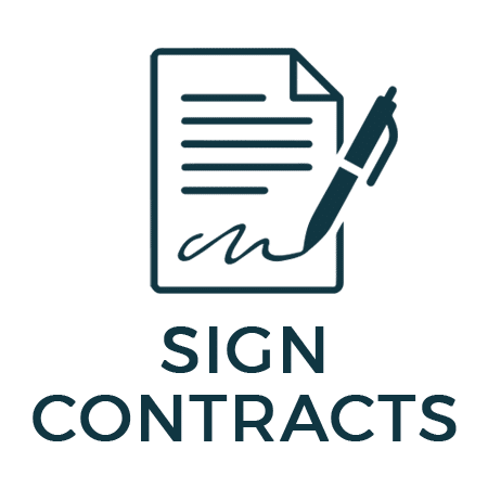 sign roofing contracts