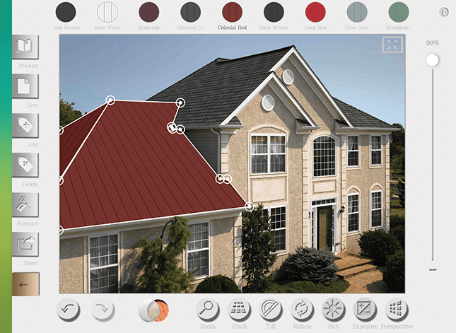 metal roof colors simulator