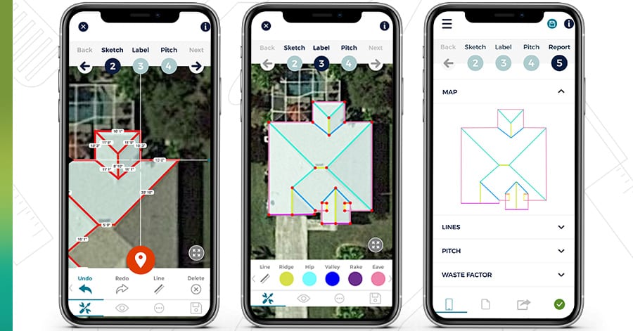 iphone app measure roofs