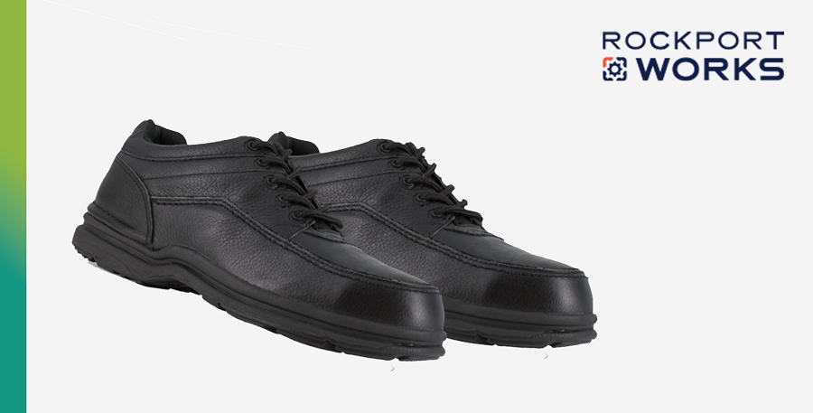 World Tour Men's Black Five Eye Tie Casual Moc Toe Oxford - RK6761