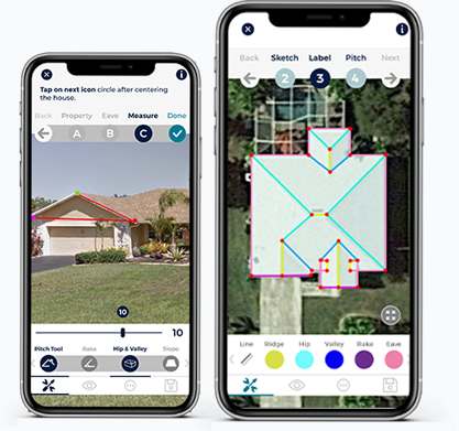 Measure roof Phone Frame