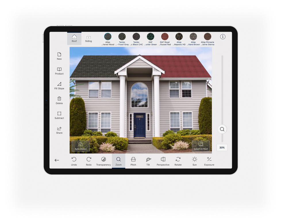 Roof Visualizer on iPad