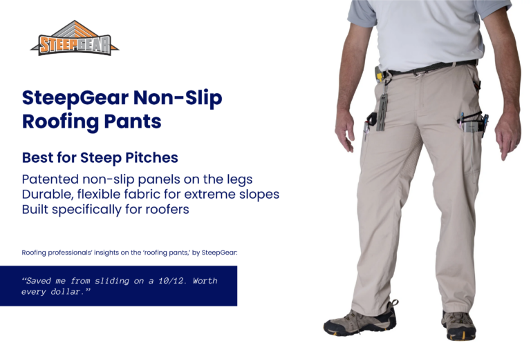 SteepGear Non-Slip Roofing Pants